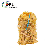 Dapoly customize all colors firewood mesh bag with drawstring mesh firewood bags